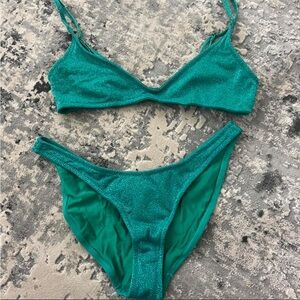 Green Triangl bikini size medium